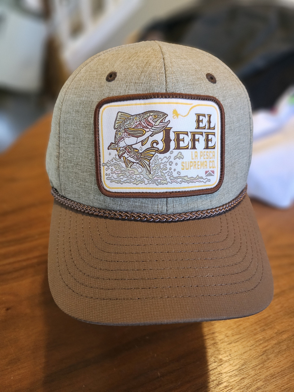 Paramount Brand El Jefe Hat - Brown Heather Rope Trim